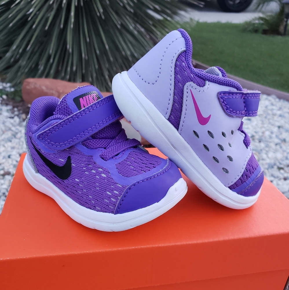 Nike Flex - Girls 4c Purple - Shoes